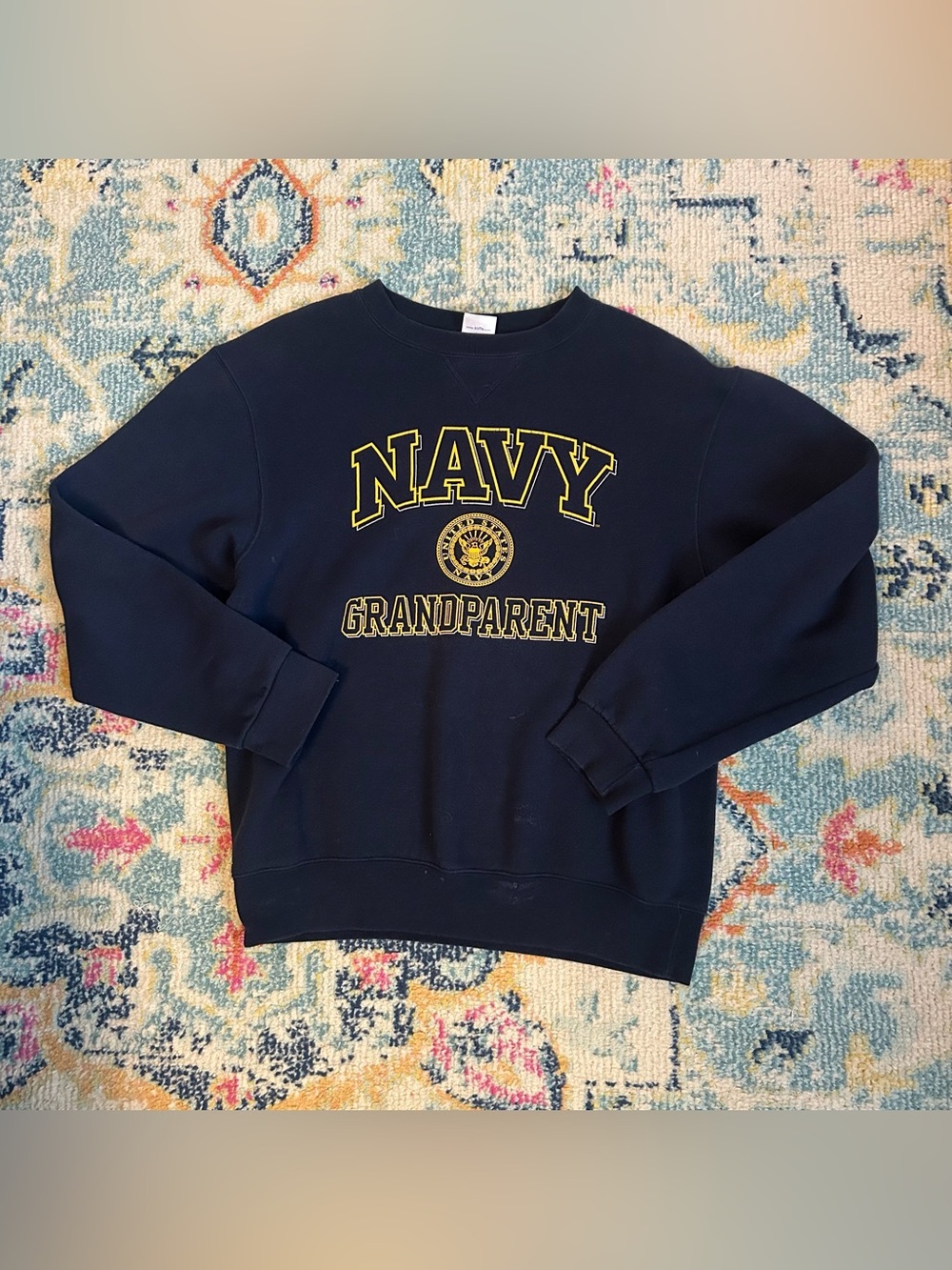 Navy Grandparent Crewneck Sweatshirt – Size Medium